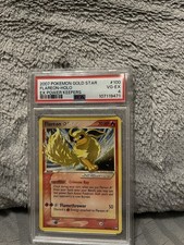 Pokemon 2007 Flareon Star 100/108 EX Power Keepers Gold Star Holo PSA 4