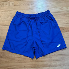 Nike Club Sportswear Woven Flow Shorts Mesh Lined Game Royal Blue Men's M FN3307