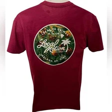 LOCAL MOTION “Local to Da Max, Malama Da Island” Surf Tee Shirt Men S Small