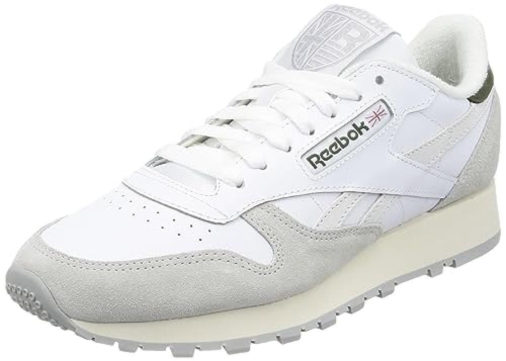 (TG. 39 EU) Reebok Classic Leather, Sneaker Unisex-Adulto, Ftwwht/STEFOG/PUGRY3,