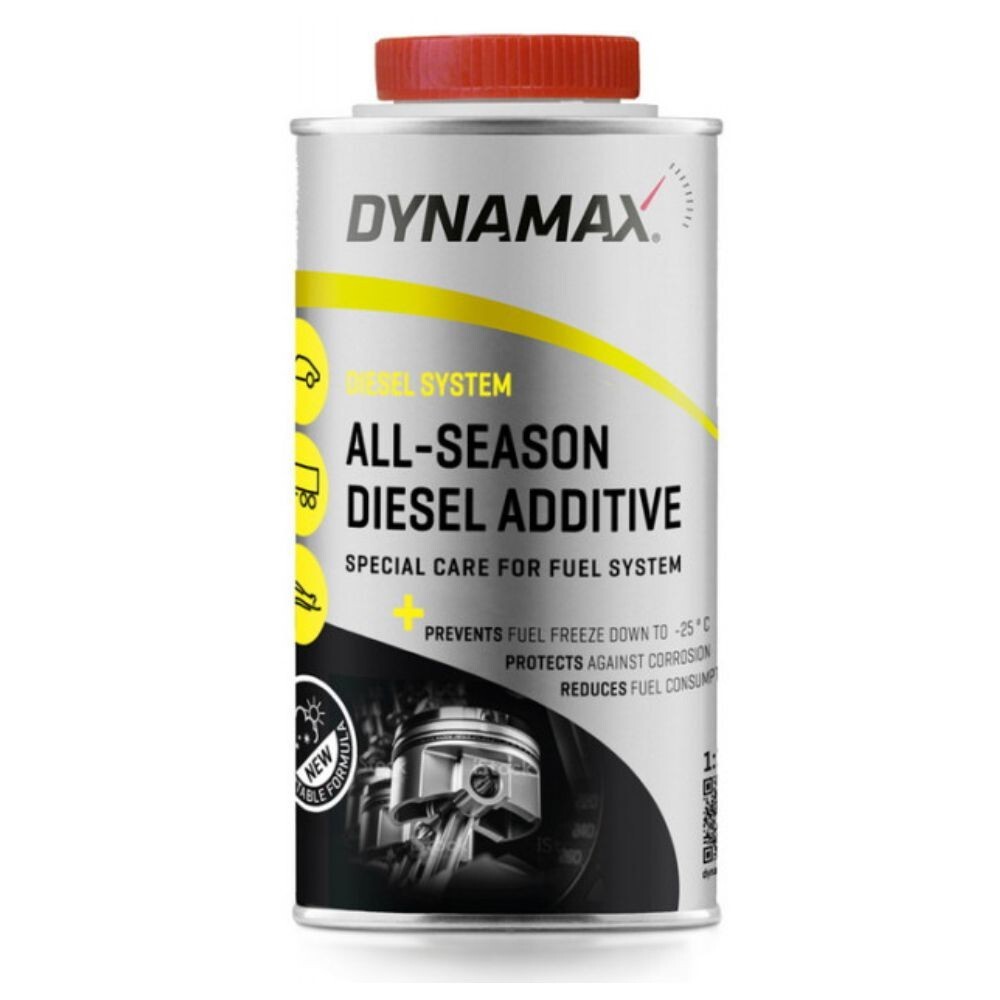 DYNAMAX ALL SEASON Diesel Fuel Additive Treatment Multishot - 500ml, Treats 500L
