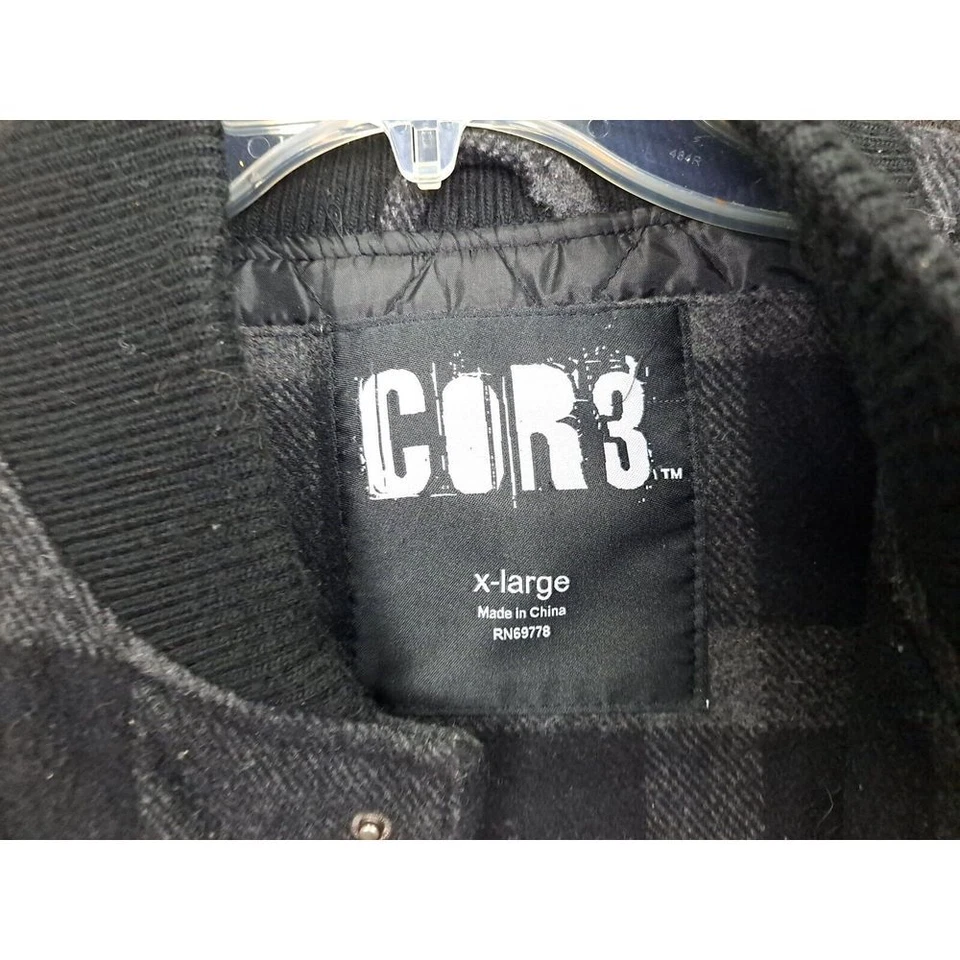 CHAQUETA BOMBARDERO Forrada de Seda Franela Pesada Ajuste Suelto COR3 Core - Para Hombre XL Foto 2 de 4