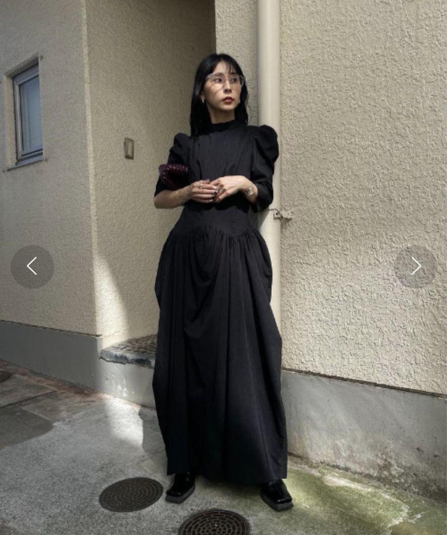 Ameri Wave Waist Cocoon Dress Women 