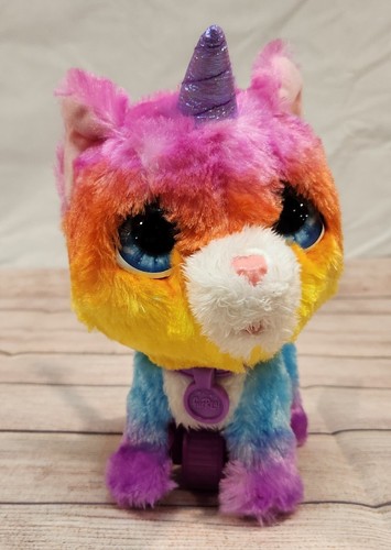 FurReal Walkalots Big Wags Unicorn Cat Rainbow Interactive Pet Walks Talks Read