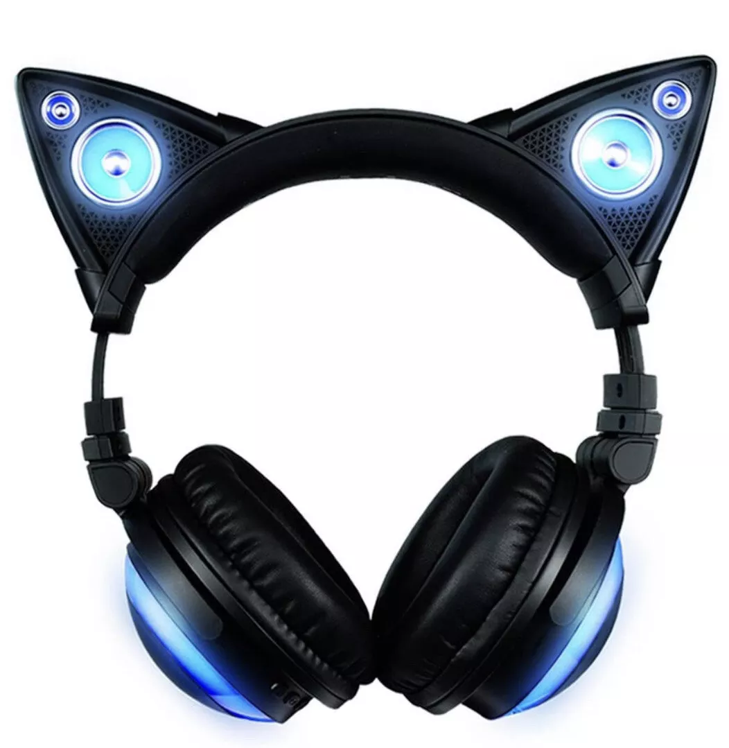 Axent Wear Chat Oreille Casque Avec Bleu Haute Performance