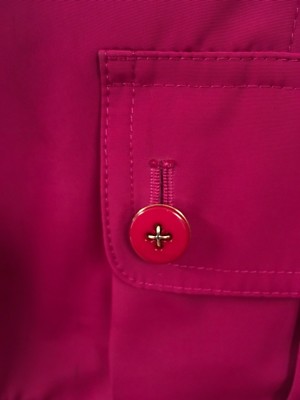 ST JOHN Medium 8 Sexy Fuchsia Pink Zipper Designer Womens Jacket