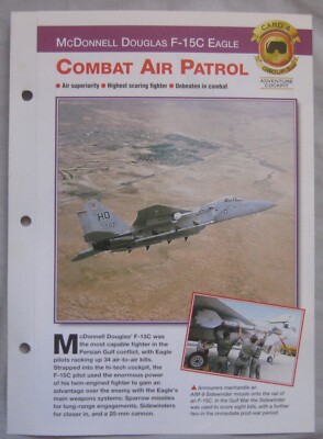 Aircraft of the World Card 4 , Group 7 - McDonnell Douglas F-15C Eagle