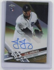 2017 Topps Chrome #RA-JJ Joe Jimenez Rookie Autographs Gold #/50