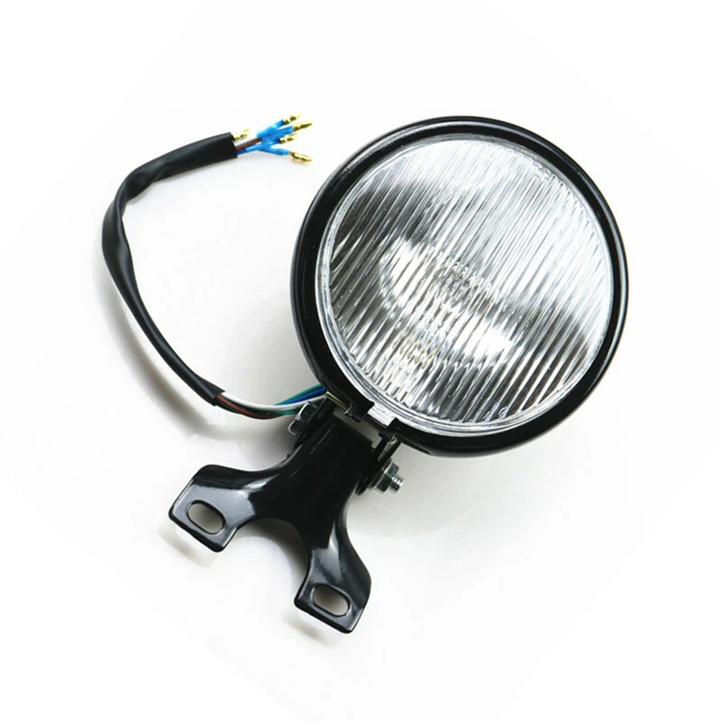 5 "phare noir moto lumière principale pour Harley Honda Kawasaki Suzuki Yamaha - Photo 1/4