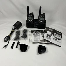 Cobra Micro Talk 2 Way Radio Walkie Talkie Dock & Manuals & Accessories (TESTED)