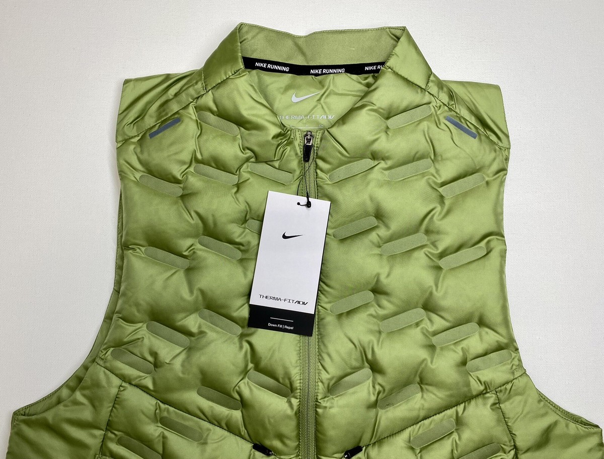 Running Vest Nike Nike Gilet Mens Running Nike Therma-FIT Green