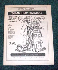 Vintage Original Ed Roth Rat Fink DUMP JUNK Monster T-Shirt Novelty Catalog