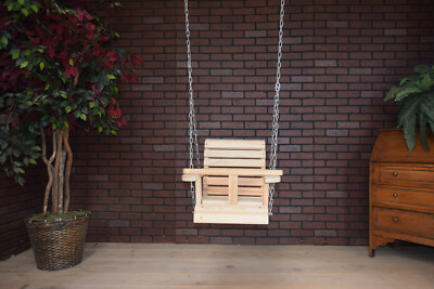 Baby Toddler Kid Swing Cypress Wooden Porch Tree Yard Swing Made In USA
