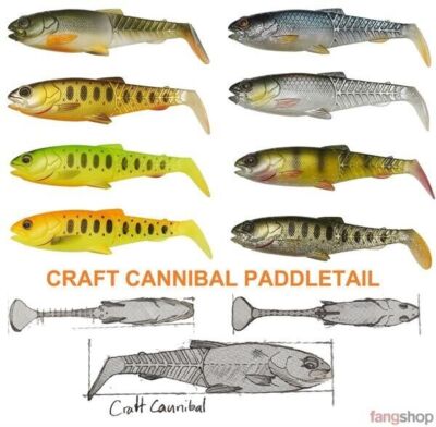 Savage Gear CRAFT CANNIBAL PADDLETAIL Kunstköder Softbait Gummifisch Raubfisch