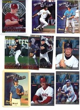 1996-98 Bowman Baseball 33 card insert lot, refractors, MVPs, Scouts choice