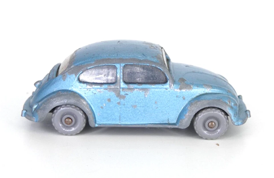 Matchbox Lesney Volkswagen Beetle Nº 25 Azul Metálico Vintage Coche Juguete Modelo Foto 4 de 4