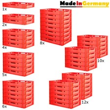 Fleischkiste Stapelkiste E1 Fleischerkiste Eurobox Metzgerkiste Rot Kingpower