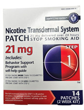 Habitrol STEP 1 Nicotine Patch 21mg 14 patches per box --