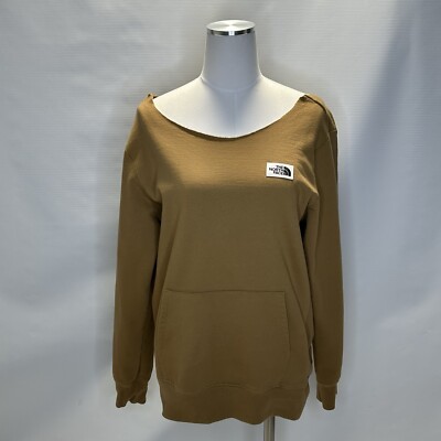 The North Face Women s L Heritage Patch Collarless Sweatshirt Almond Butter Tan
