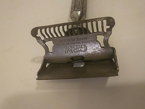 Vintage Gem Flip Top Closed Comb 2 Piece Safety Razor - Picture 4 of 7