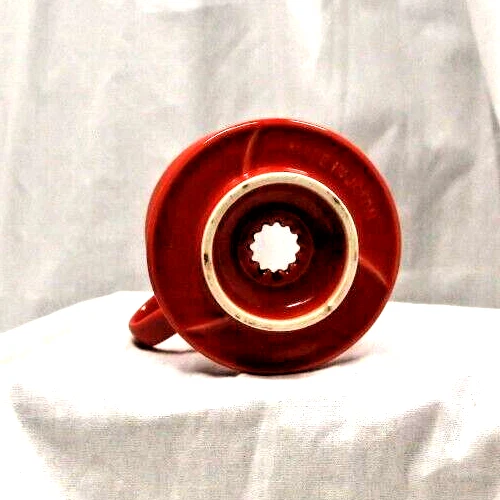 Portafiltros de café de cerámica Hario 01, rojo, Japón Foto 4 de 4