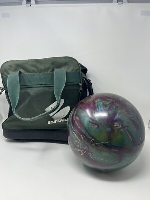 EBONITE Clash Bowling Ball 15 Lbs - Includes Bowling Ball Bag Brunswick