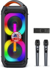 Bocinas Bluetooth Grandes Para Fiestas Con Microfono Para Karaoke De 6.5" Nuevo
