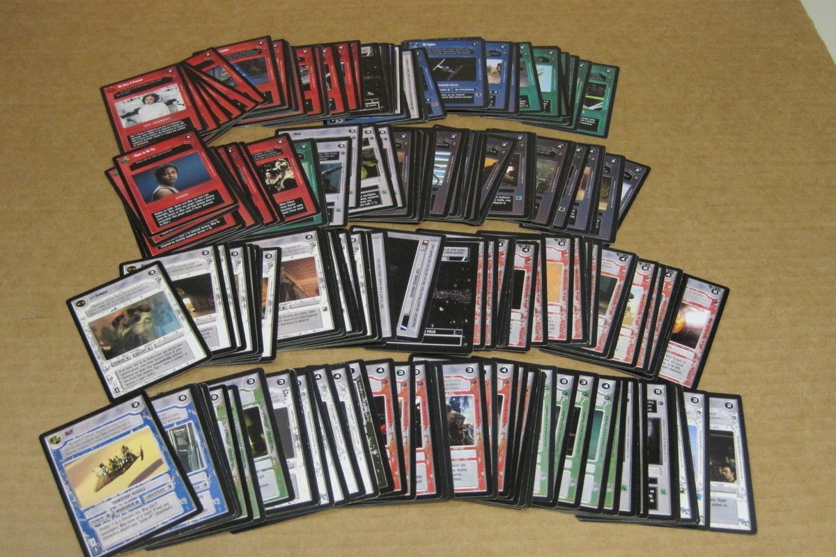 Star Wars CCG set of 17 Light Side Interrupt Cards, Dagobah, Mint Star Wars CCG set of 17 Light Side Interrupt Cards, Dagobah, Mint