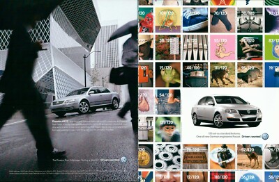 VW Volkswagen PHAETON Auto Magazin Printanzeige Vintage 2003 2pg