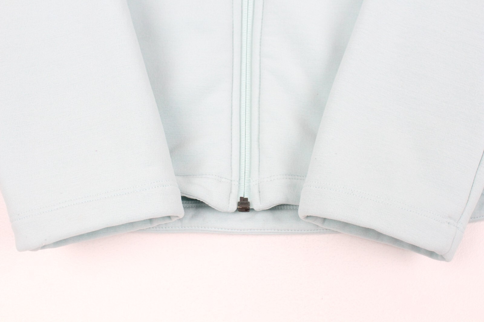 Felpa Salomon blu full zip finto collo zip tasche outdoor donna taglia M