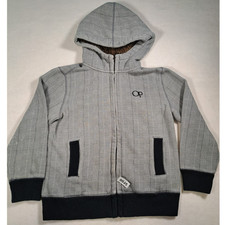 Op Women's Hoodie Jacket Gray Cotton Size: Xl 14/16