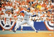 Fernando Valenzuela Signed 20x30 Los Angeles Dodgers Photo PSA 3A64865