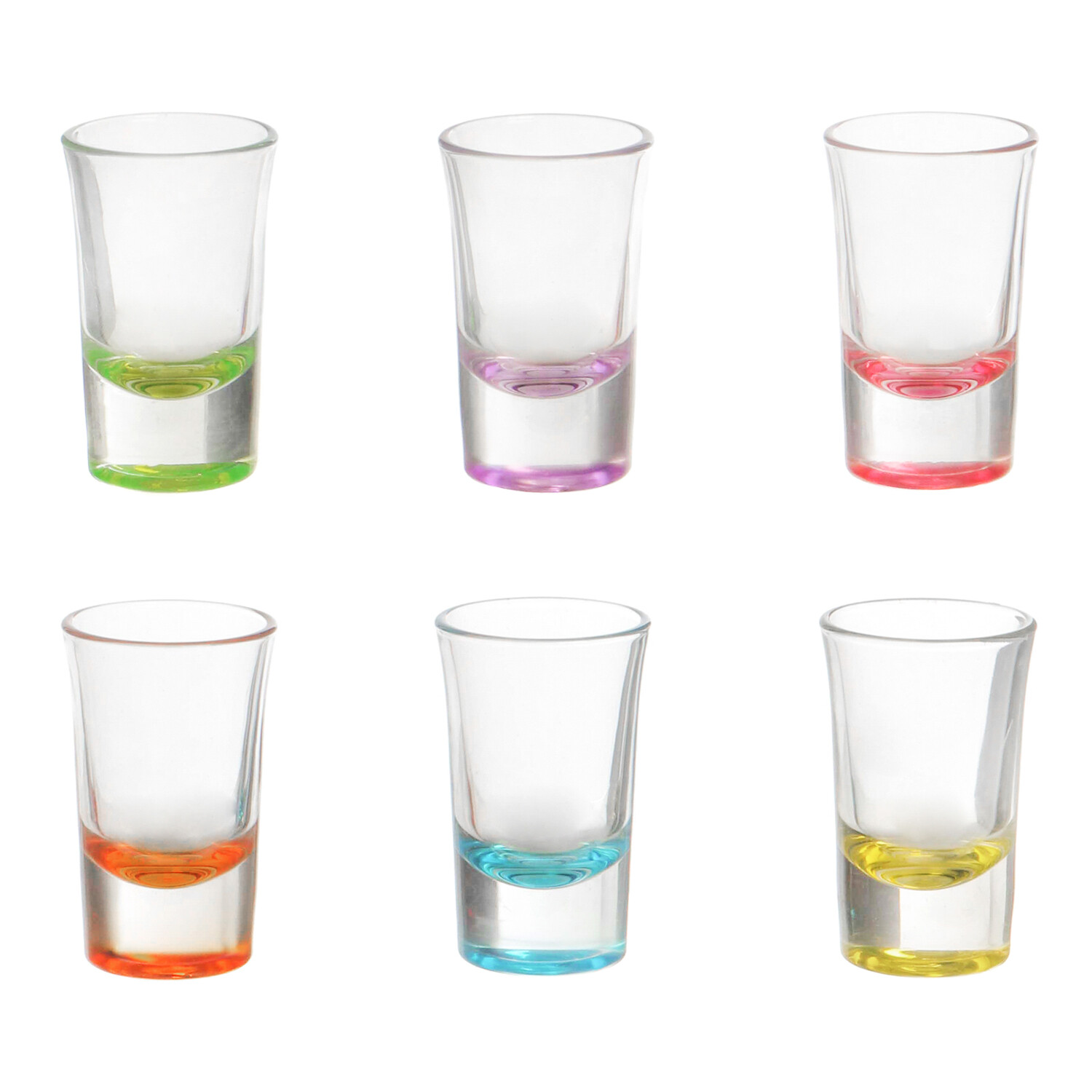 KASANOVA Set bicchieri per liquore Pasabahce, 6 pezzi in vetro multicolore