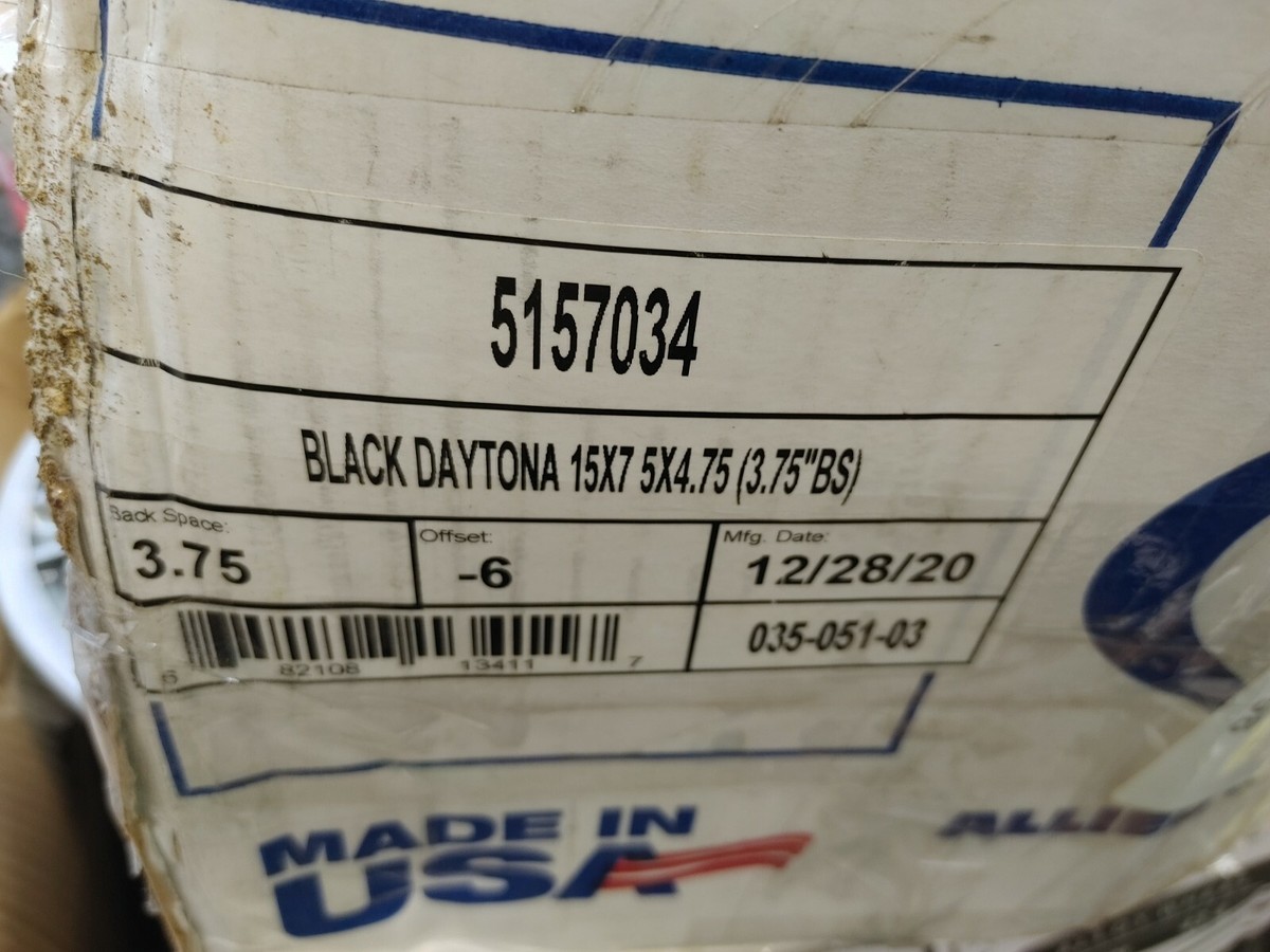 5157034 AWC 51 Daytona 15x7 5x4.75
