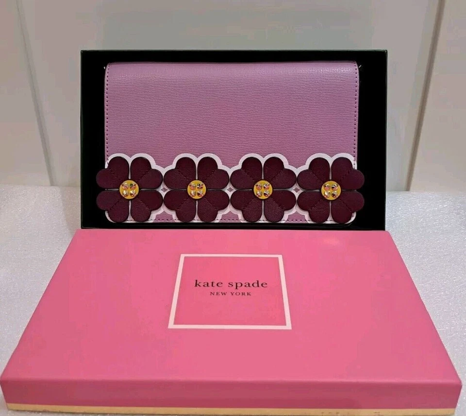 Kate Spade New York Lilac Clover Applique Crossbody Bag New With Tags! Rrp £175! - Image 2 of 4