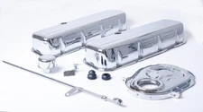 BBC Chevy 454 Chrome Dress Up Kit Tall Valve Covers 396 402 427 Big Block Chrome