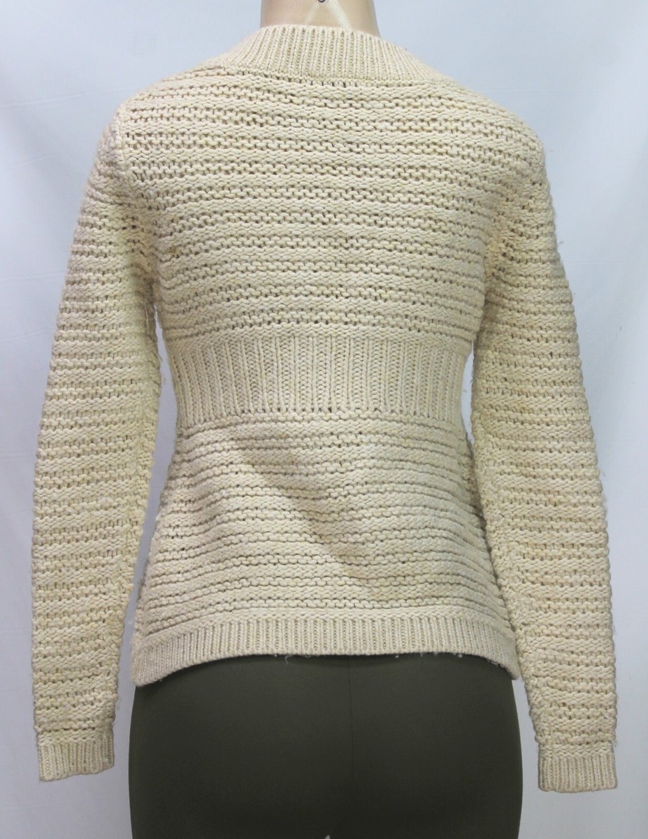 Cardigan Femme Ann Taylor LOFT - Taille M - Noir Et Blanc Géométrique - Léger Et Boutonné - Occasion TB état