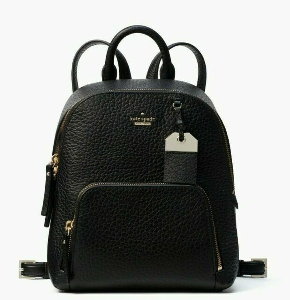 Caden Carter Leather Backpack - Black 