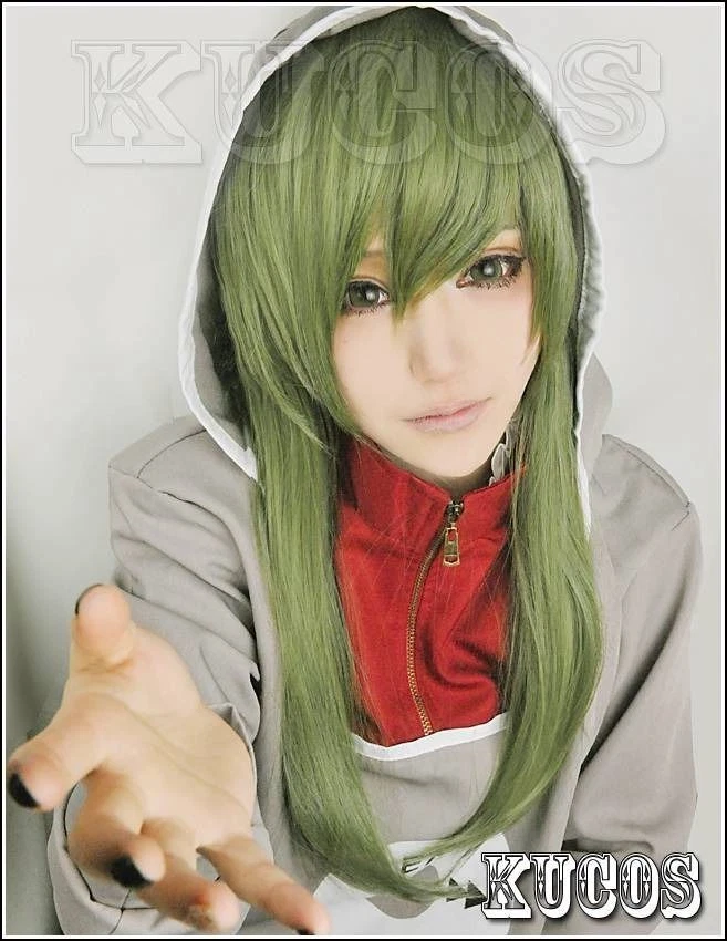 Peluca + Gorra Para Cosplay Kagerou Project Kido Tsubomi 3 Colores Larga Recta Verde Foto 2 de 4