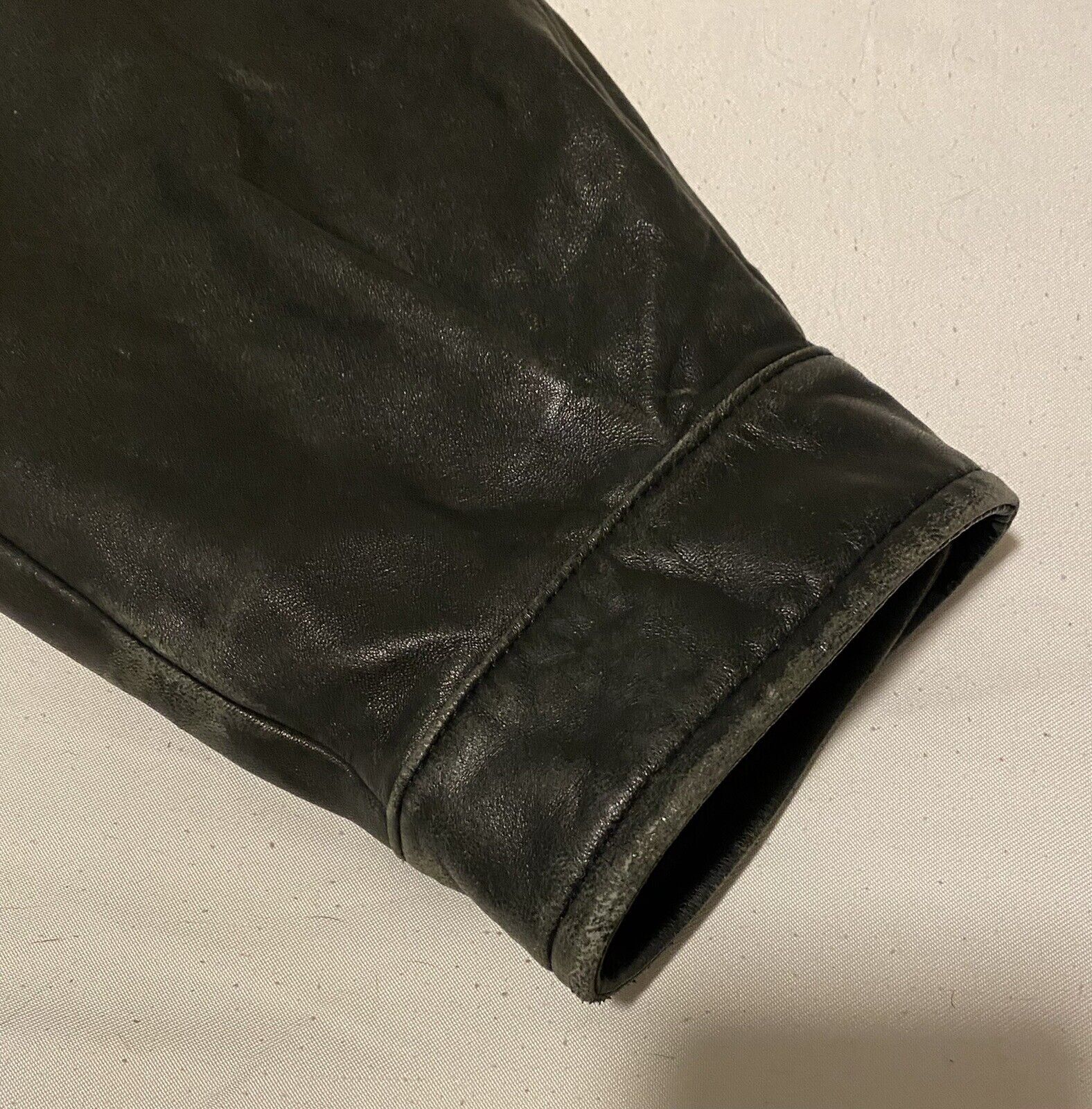 Nautica Leather Jacket Black Lg-Soft Leather - image 15