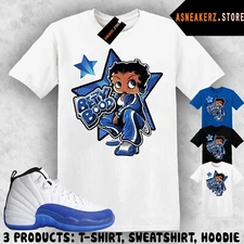 Shirt To Match AJ 12 Blueberry Sneaker Matching Tee Sneakerhead Betty T-Shirt