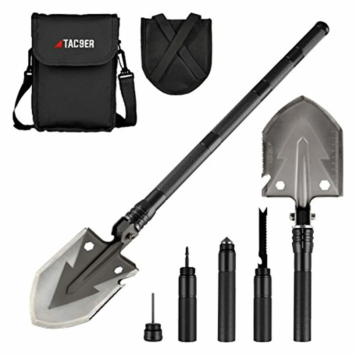 Tactical Multi tool 15 in 1 Shovel Portable Compact Military
