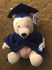 DISNEY MOUSEKETOYS GRADNITE POOH BEANIE BABY PLUSH NWT FREE SHIPPING