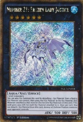 遊戯王カード Yugioh - Number 21 Frozen Lady Justice - 1st Gold Secret Rare NM