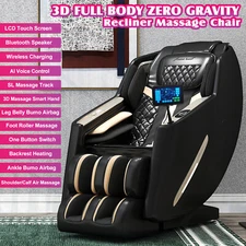 3D Full Body Massage Chair Zero Gravity Recliner SL-Track,Heat, AI Voice Control