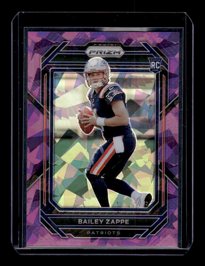 2022 Panini Prizm Prizms Purple Ice #305 Bailey Zappe /225