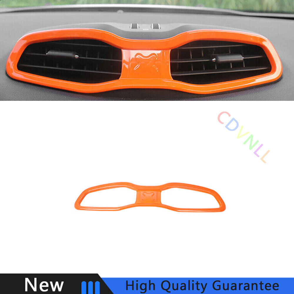 For Jeep Renegade 2015-2020 Bright Orange Middle Console Air Outlet Vent Trim 1X