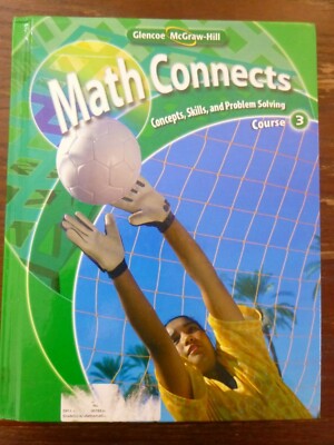 Glencoe McGraw-Hill Math Connects Course 3 Textbook Free Shipping ...