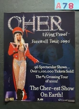 Cher Living Proof Farewell Tour 2002 Success Promo Ad 