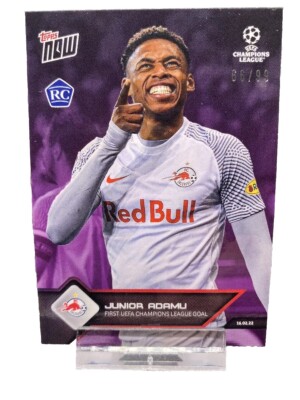Topps Now 2022 #110 Junior Adamu /99 RC Rookie First UCL Goal Parallel Numbered
